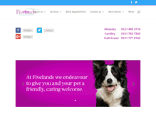 Tablet Screenshot of fivelands.com
